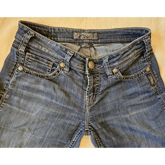 Silver Jeans Womens | 27 Blue Aiko Bootcut Stretch Flare Western - Picture 2 of 16